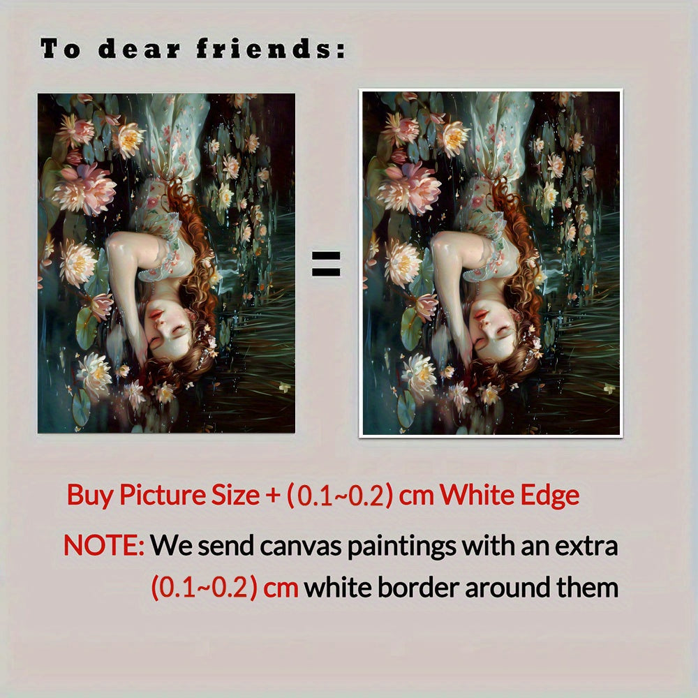 Gothic Victorian Wall Art Canvas Print Moody Aesthetic for Living Room or Bedroom 30x40 cm