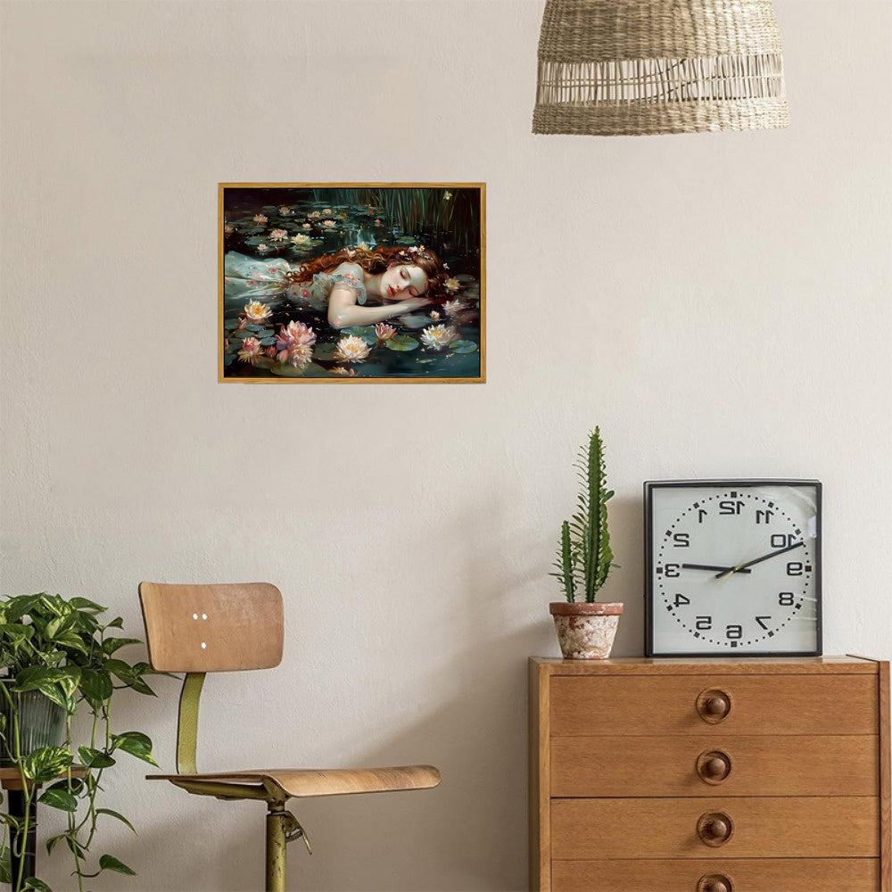 Gothic Victorian Wall Art Canvas Print Moody Aesthetic for Living Room or Bedroom 30x40 cm