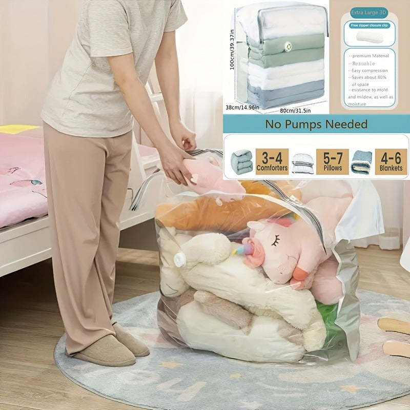 Extra Large Vacuum Storage Bag for Comforters Clothes Bedding Duvets