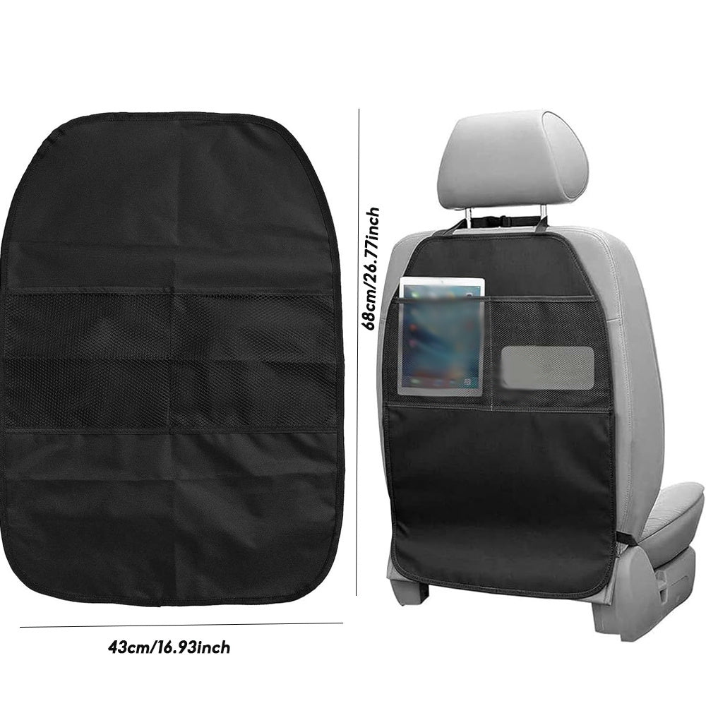 Kids Waterproof Car Seat Protector with Pockets and Easy Installation