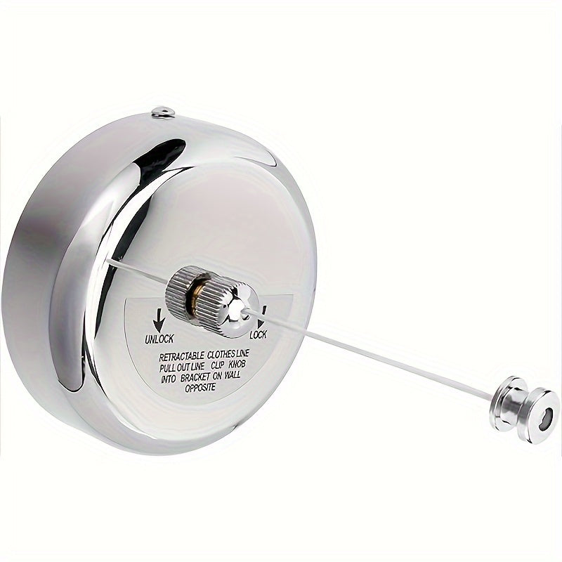 Retractable Stainless Steel Clothesline Wall Mount Indoor Laundry Line Adjustable