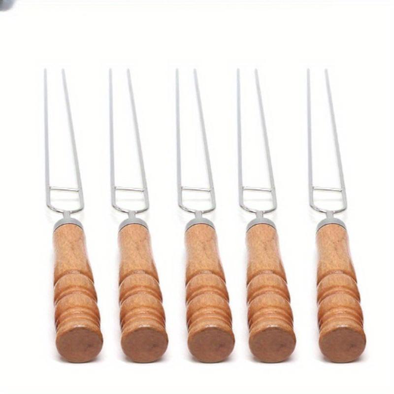 11-Piece Stainless Steel BBQ Skewer Set for Outdoor Camping and Indoor Parties Reusable Easy to Clean