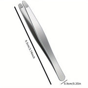 Unisex Stainless Steel Precision Tweezers for Eyebrows Eyelashes and Beard