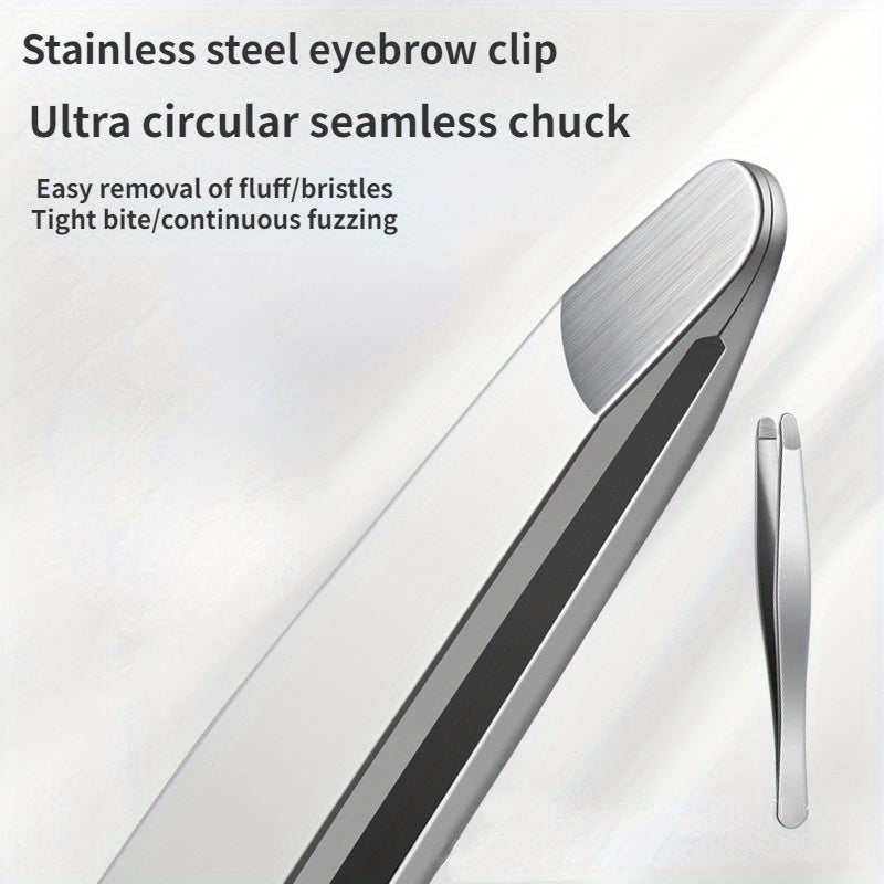 Unisex Stainless Steel Precision Tweezers for Beard Eyebrow Eyelash Grooming