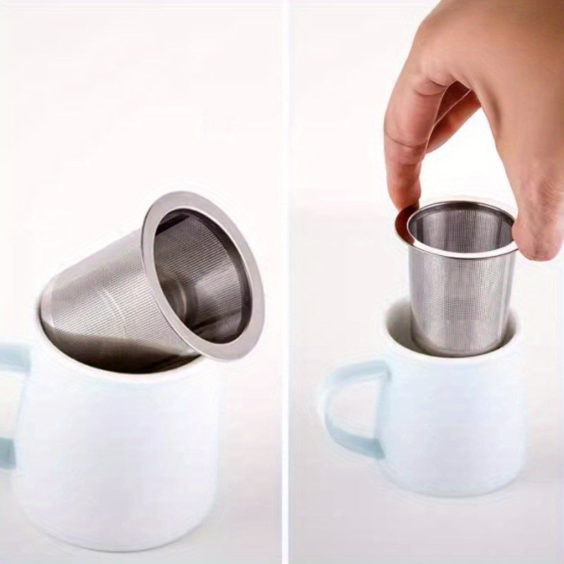 Stainless Steel Tea Infuser with Fine Mesh Strainer for Loose Leaf Tea and Coffee