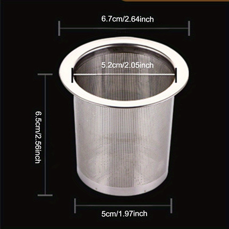 Stainless Steel Tea Infuser with Fine Mesh Strainer for Loose Leaf Tea and Coffee