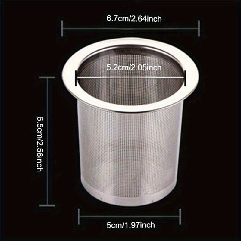 Stainless Steel Tea Infuser with Fine Mesh Strainer for Loose Leaf Tea and Coffee