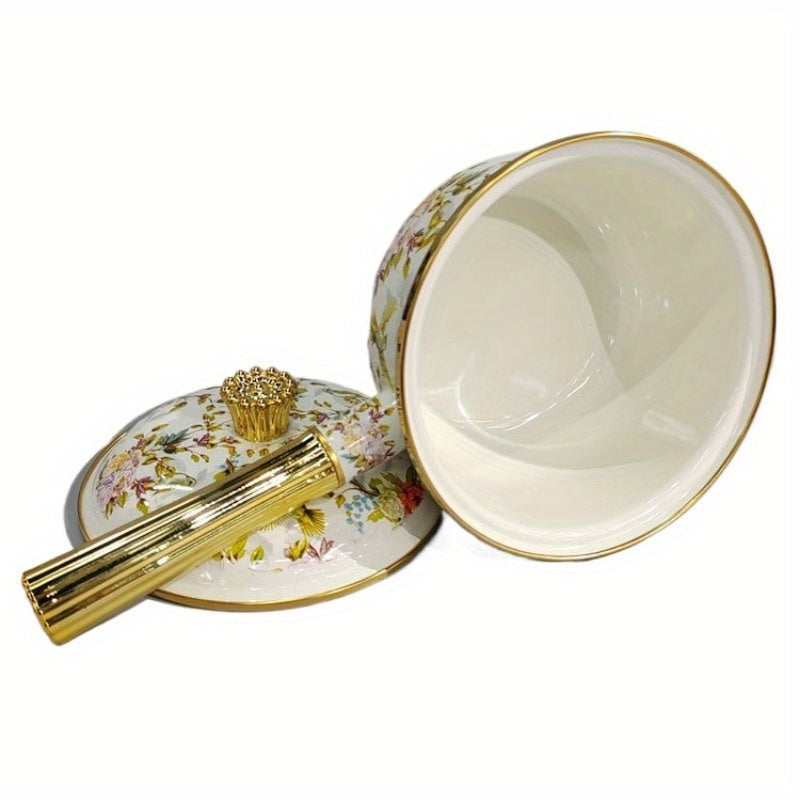 Многофункциональный эмалированный горшок 18 см для супа, рагу, кипячения, масла, нагрева, газа, электроэнергии