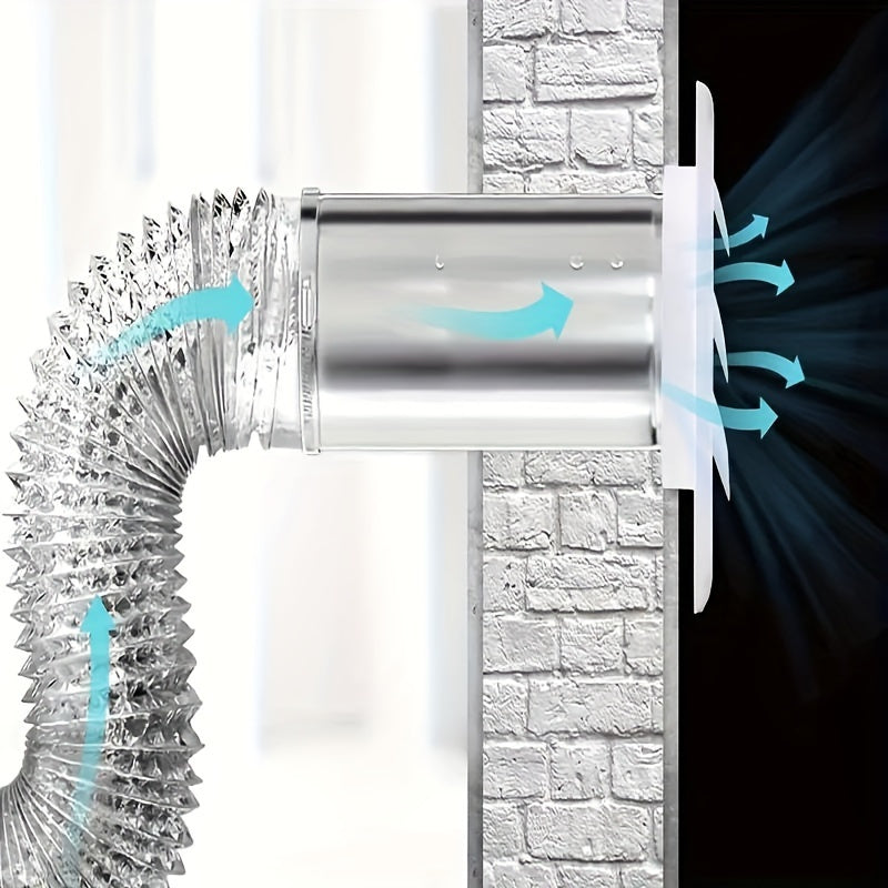 Наружная крышка вентиляционного отверстия с двойным клапаном, диаметр 10,16 см, пластик с УФ-ингибитором, без ловушки для ворса