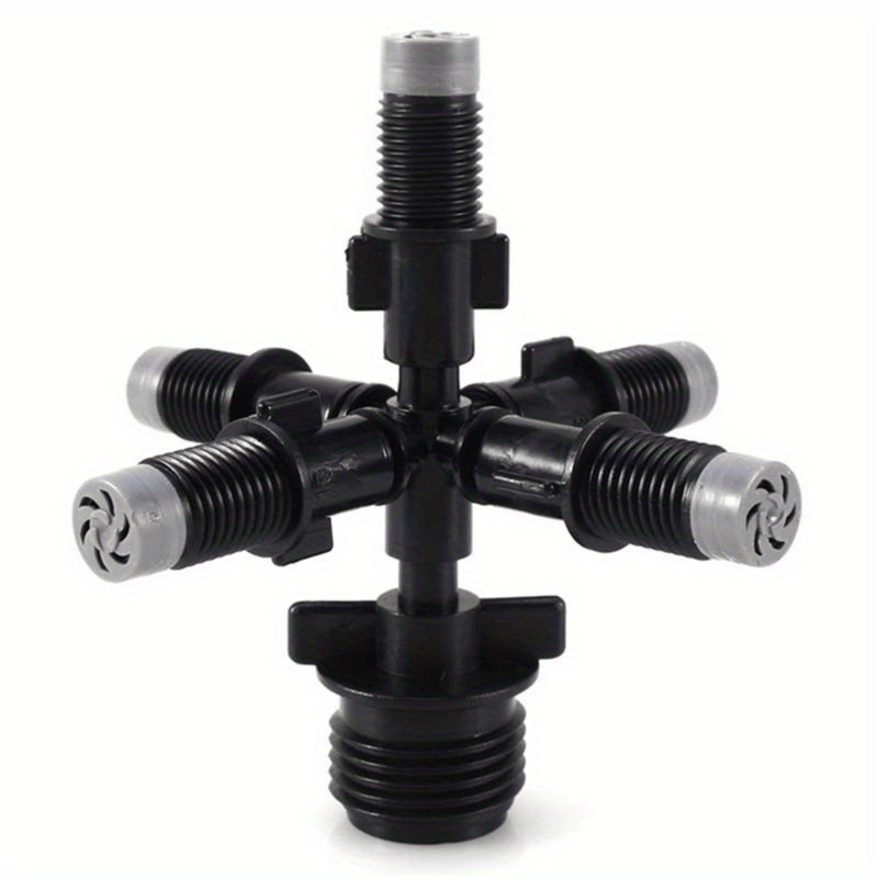 Универсальный газонный распылитель с вращением на 360 градусов и 5 выходами, подходящий для различных поливов и других применений.