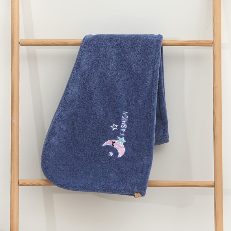 Women Coral Fleece Hair Towel Wrap Quick-Dry Absorbent Shower Cap