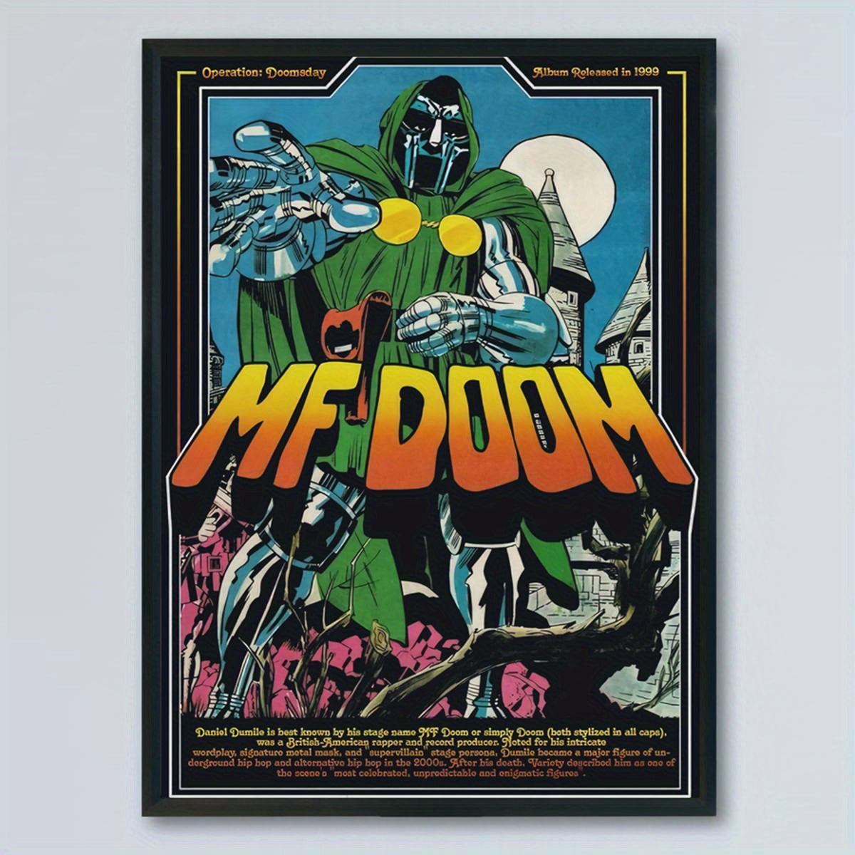 Doomsday Hip-Hop Album Wall Art Poster Canvas Modern Vintage Wall Decor for Living Room Bedroom Office