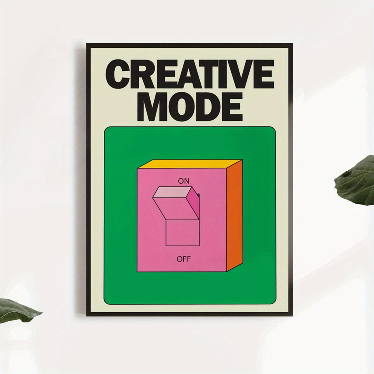 Colorful Canvas Wall Art Poster for Home Decor Modern Art Deco Portrait