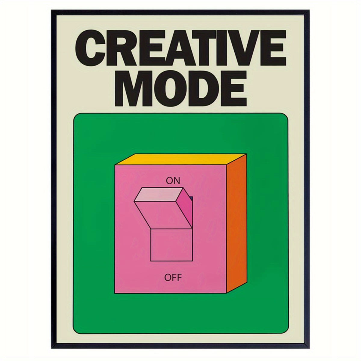 Colorful Canvas Wall Art Poster for Home Decor Modern Art Deco Portrait