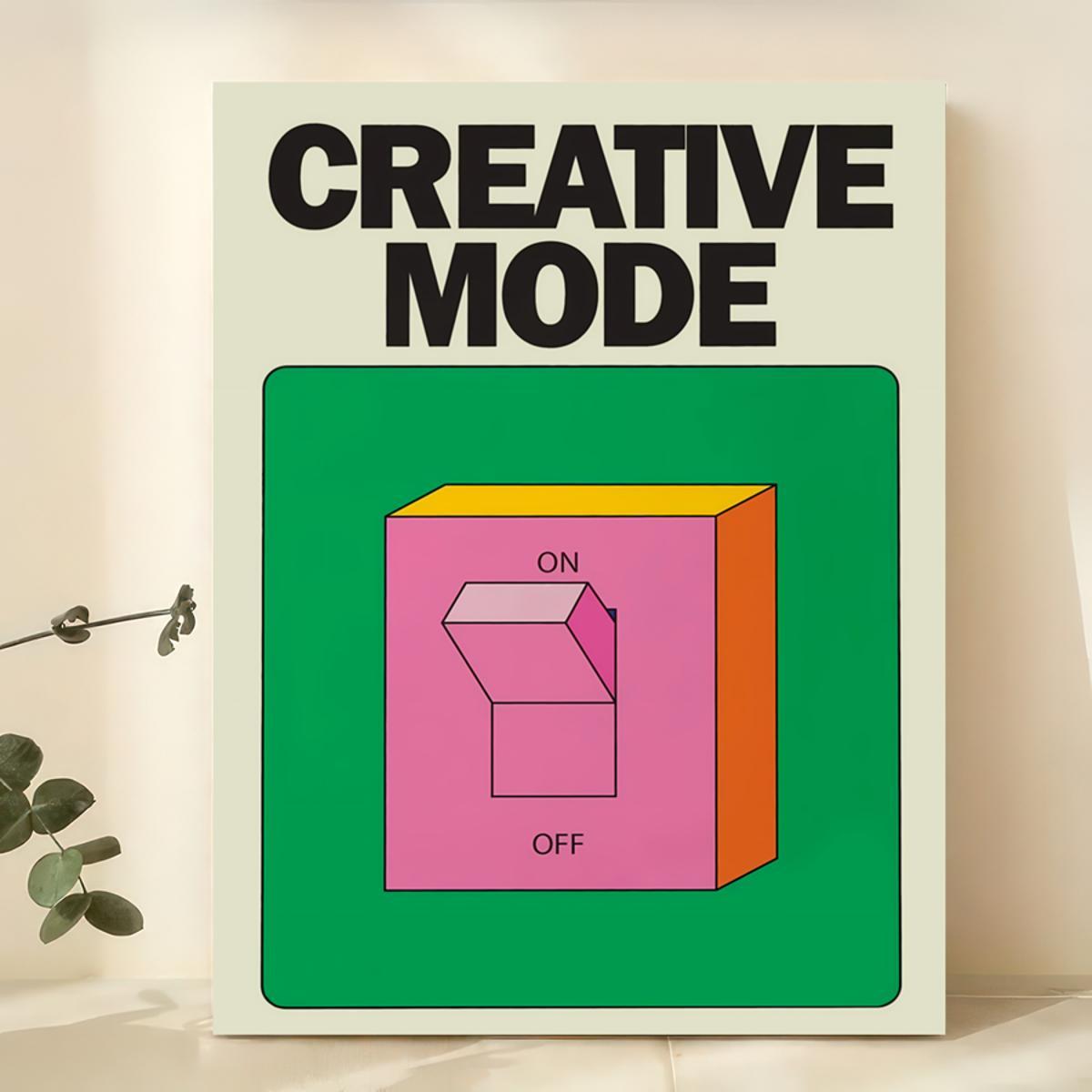 Colorful Canvas Wall Art Poster for Home Decor Modern Art Deco Portrait