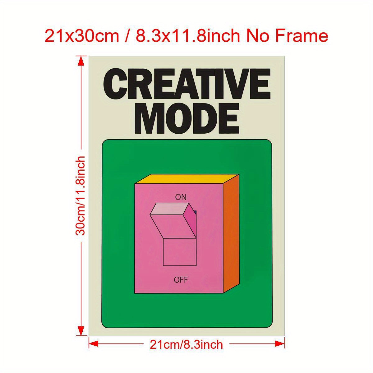 Colorful Canvas Wall Art Poster for Home Decor Modern Art Deco Portrait