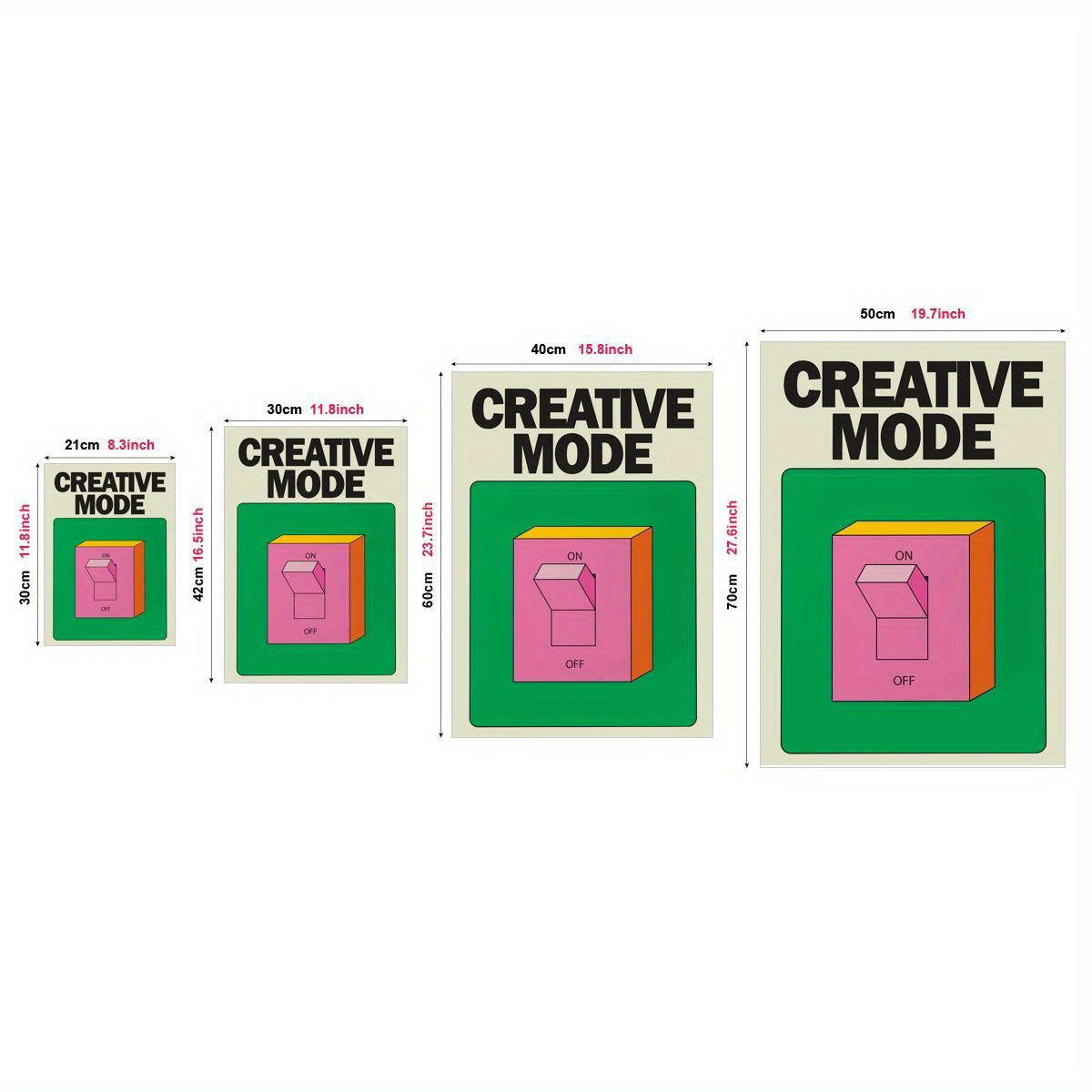 Colorful Canvas Wall Art Poster for Home Decor Modern Art Deco Portrait