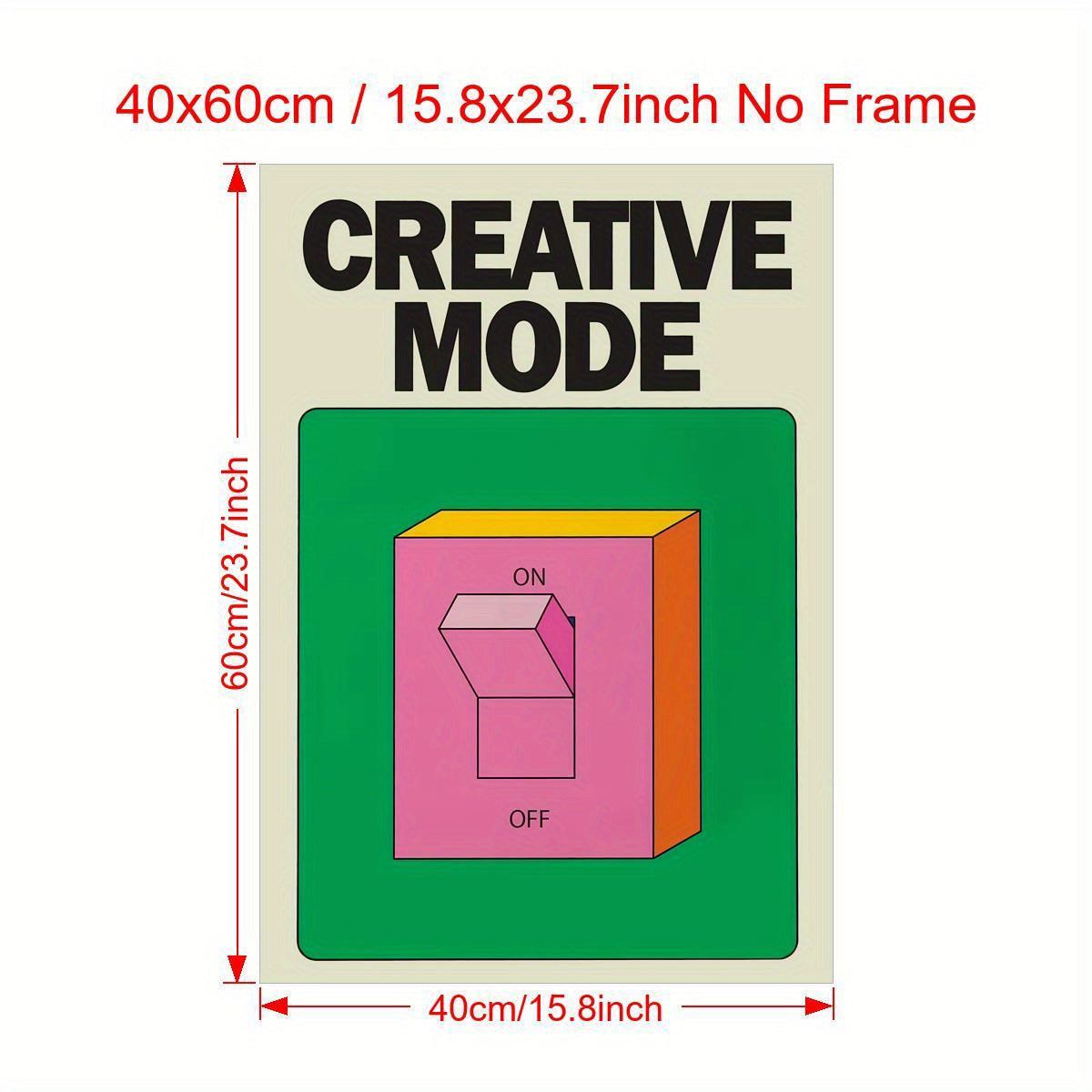 Colorful Canvas Wall Art Poster for Home Decor Modern Art Deco Portrait