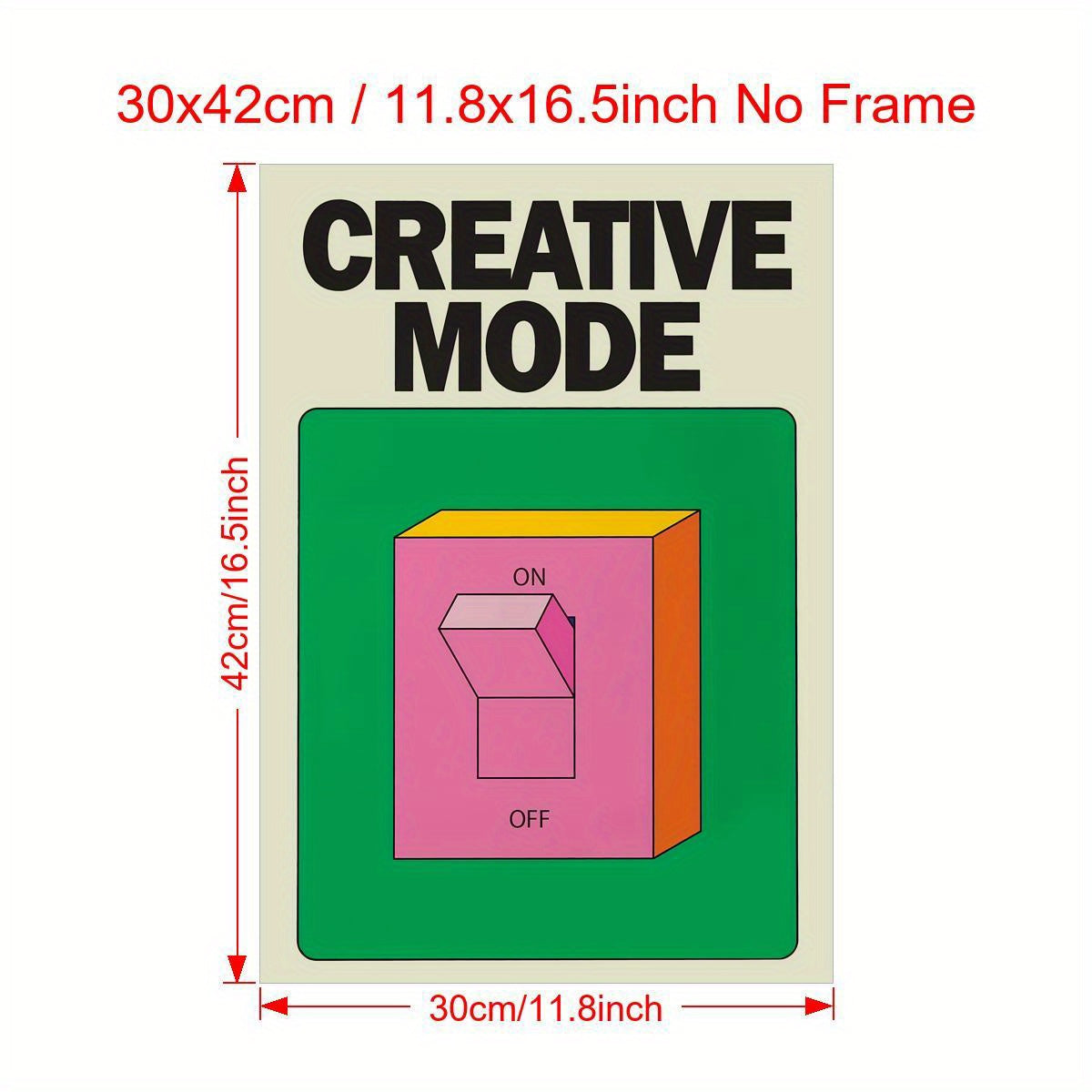 Colorful Canvas Wall Art Poster for Home Decor Modern Art Deco Portrait