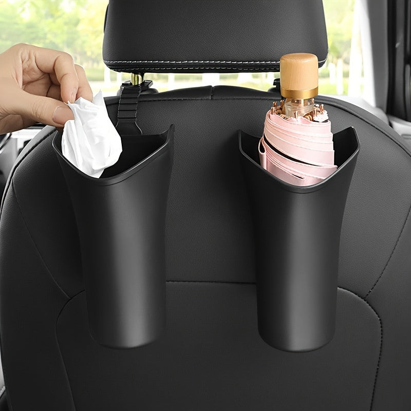 Durable Car Organizer with Umbrella Bin and Cup Holder for Tidy Drive