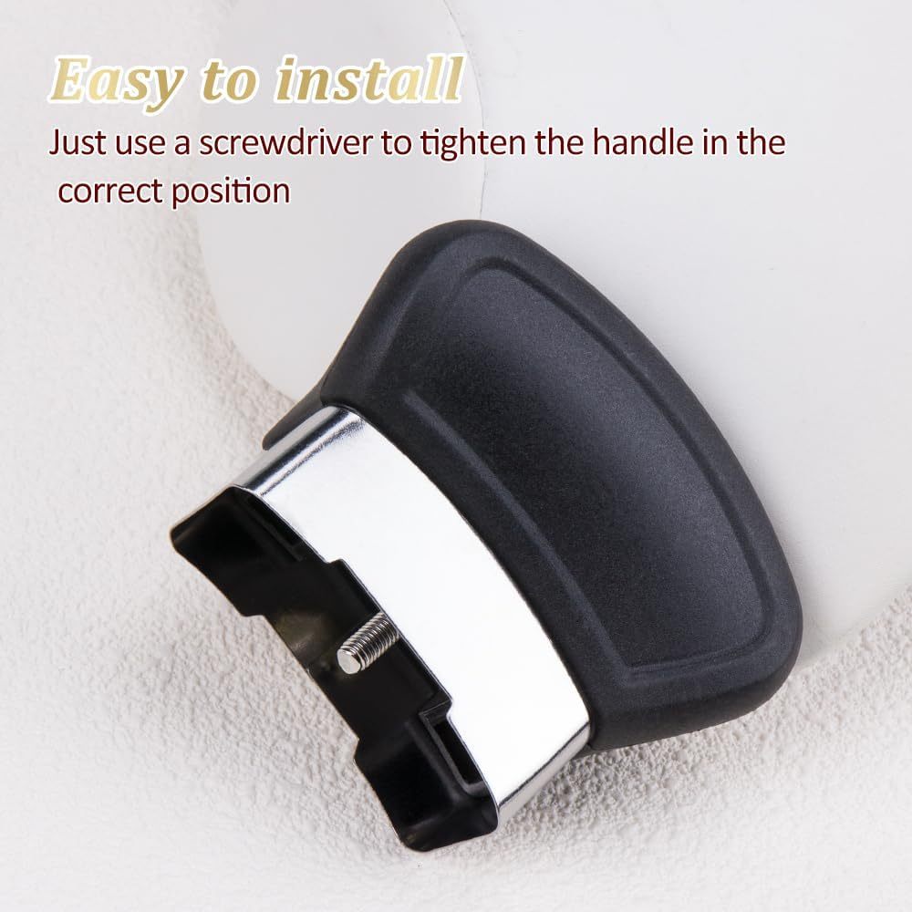 Qozonlar va qozonlar uchun almashtiriladigan zanglamaydigan po'latdan yasalgan tutqichlar, bosimli qozonlar, vintlar bilan birga