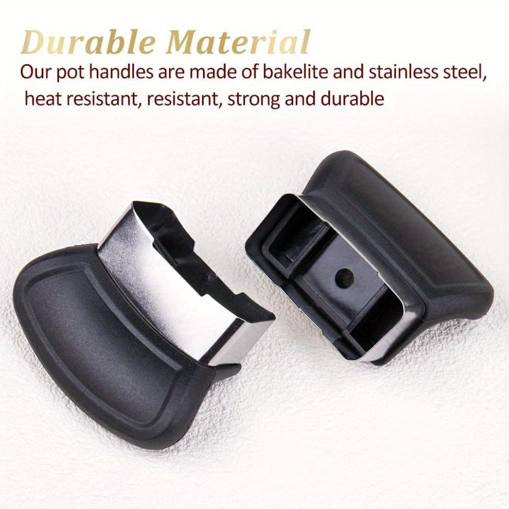 Qozonlar va qozonlar uchun almashtiriladigan zanglamaydigan po'latdan yasalgan tutqichlar, bosimli qozonlar, vintlar bilan birga