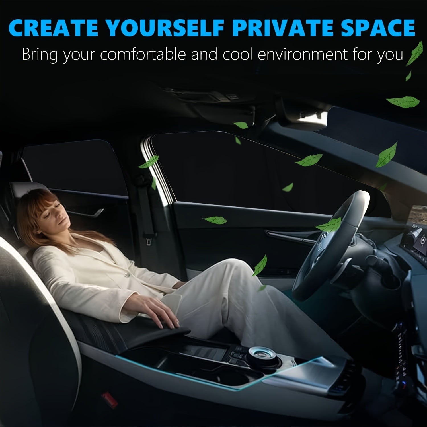 Sombrilla de coche universal de titanio plegable, escudo reflectante de calor con bolsa de almacenamiento