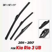 Oldindan va orqa shisha oynasi uchun shisha oynasi qopqog'i to'plami Kia Rio 3 UB 2011-2017 Natural Rubber
