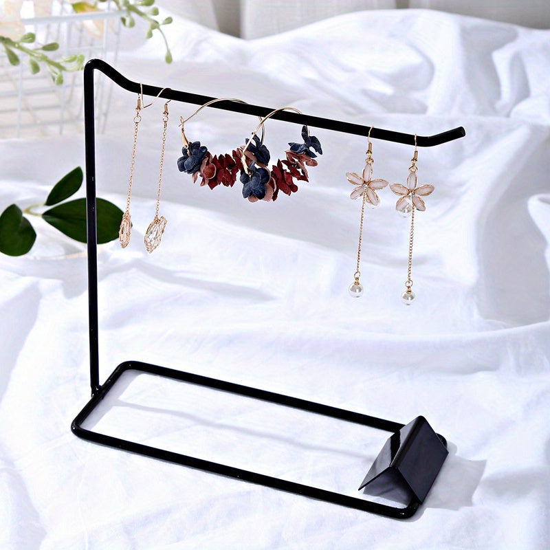 Многофункциональная подставка для украшений для хранения ожерелий, серег, браслетов и резинок для волос, металлическая стойка для домашнего хранения
