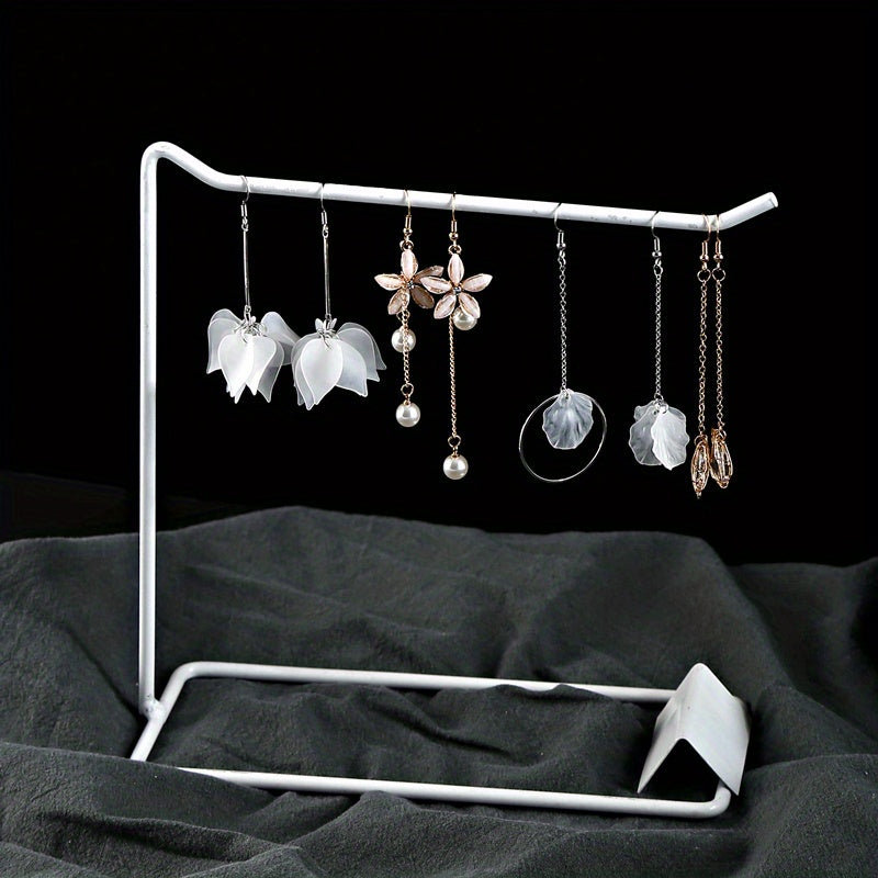 Многофункциональная подставка для украшений для хранения ожерелий, серег, браслетов и резинок для волос, металлическая стойка для домашнего хранения