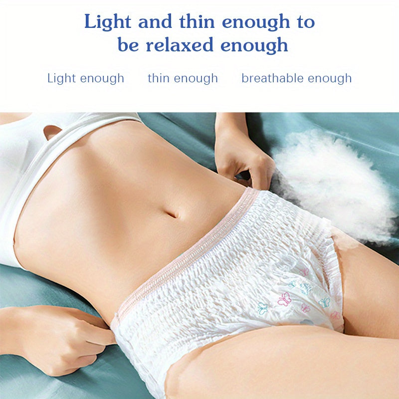 Adult Disposable Sanitary Pants Soft Breathable Leakproof Postpartum Menstrual