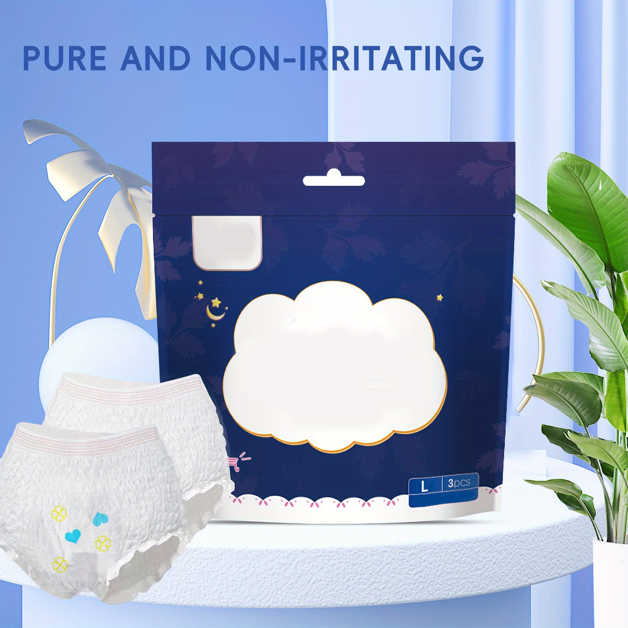 Adult Disposable Sanitary Pants Soft Breathable Leakproof Postpartum Menstrual