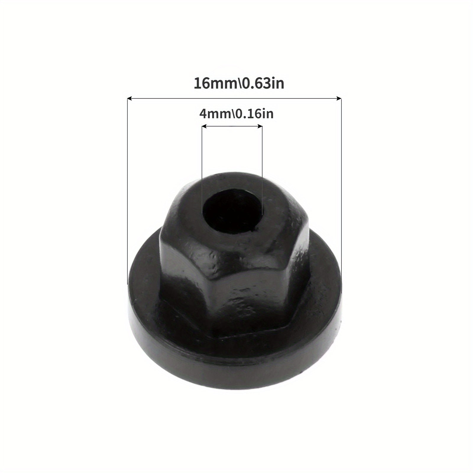 20 Pcs Auto Car Plastic Body Nut Flange Clips Black for BMW Mercedes Benz
