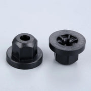 20 Pcs Auto Car Plastic Body Nut Flange Clips Black for BMW Mercedes Benz