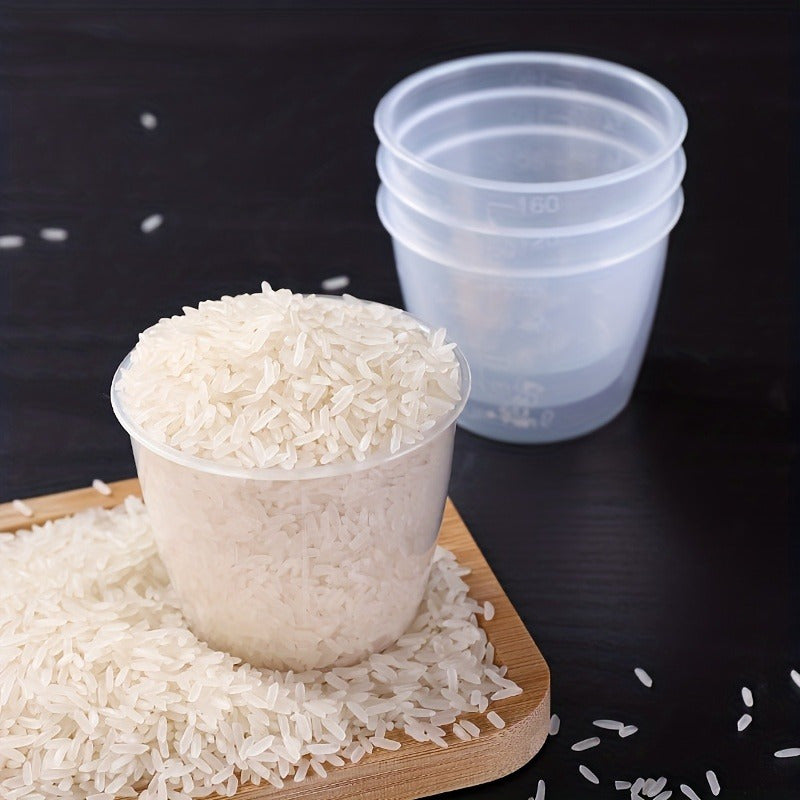 Set de 2 tazas medidoras de arroz resistentes al calor con escala para cocinas eléctricas de arroz