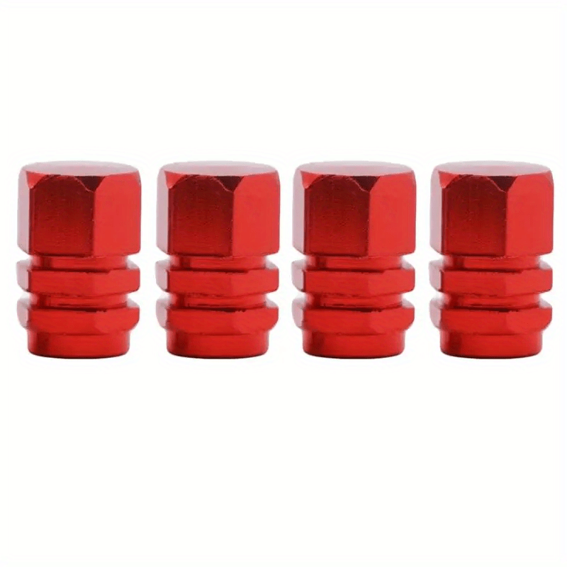 4Pcs Aluminum Alloy Tire Valve Caps for Cars Motorcycles Trucks Dustproof
