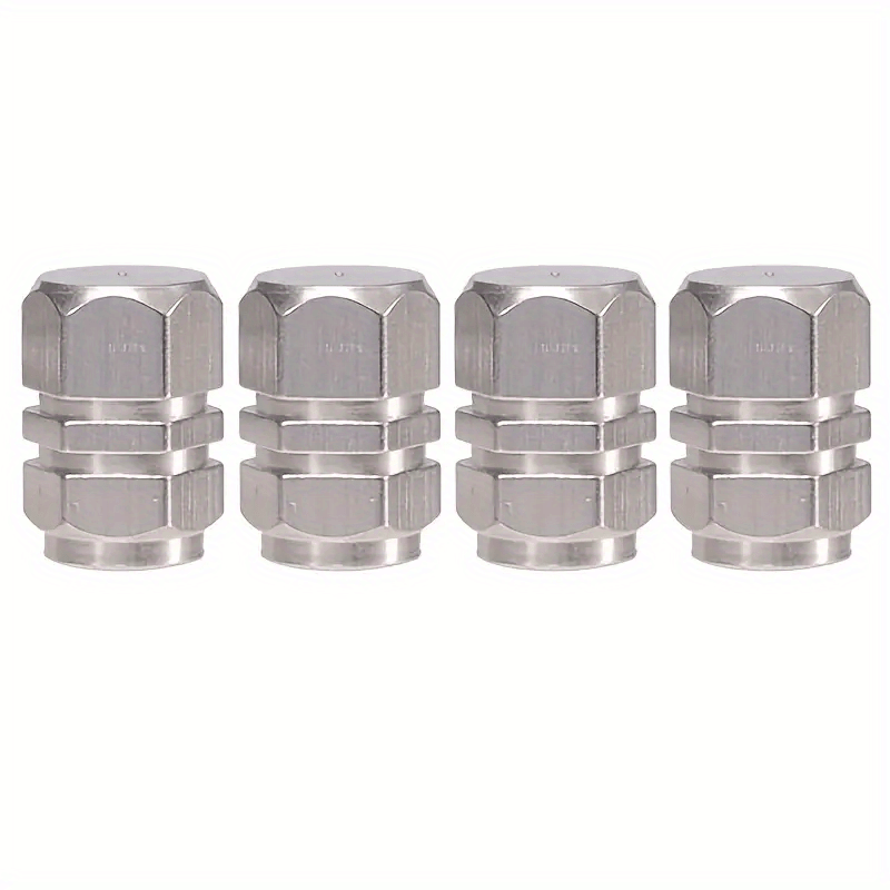 4Pcs Aluminum Alloy Tire Valve Caps for Cars Motorcycles Trucks Dustproof