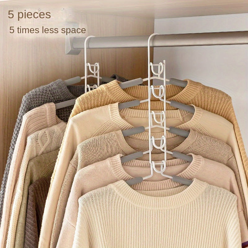 Multi-Layer Metal Clothes Organizer with Detachable Pants Rack Non-Slip Sponge