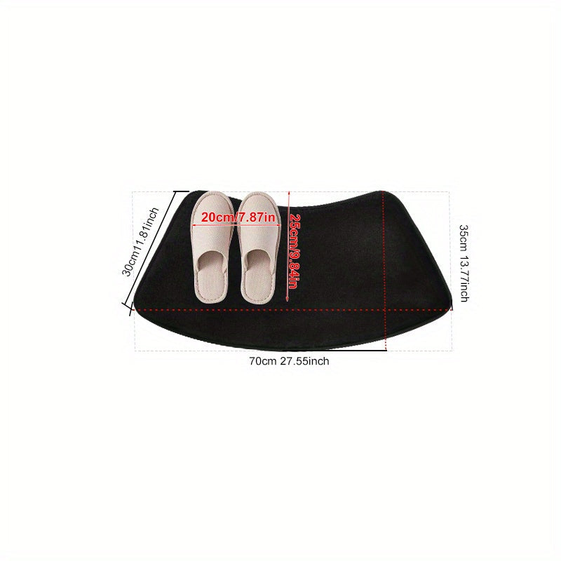 600GSM flanel poliesterdan tayyorlangan, PVC orqa qismi bilan, sirpanmaydigan hammom gilami, tez quriydi, yumshoq va plush, hammom uchun, mashinada yuvish mumkin, eshik kirish joyi yoki balkon uchun mukammal.