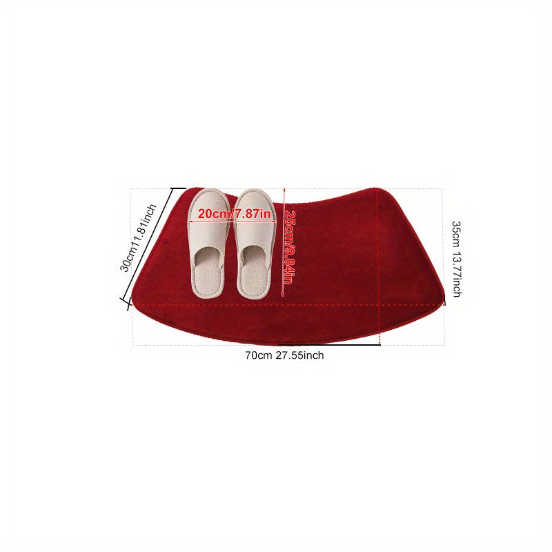 600GSM flanel poliesterdan tayyorlangan, PVC orqa qismi bilan, sirpanmaydigan hammom gilami, tez quriydi, yumshoq va plush, hammom uchun, mashinada yuvish mumkin, eshik kirish joyi yoki balkon uchun mukammal.