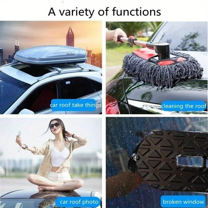 Universal Aluminum Alloy Car Roof Rack Step Foldable Auxiliary Foot Pedal