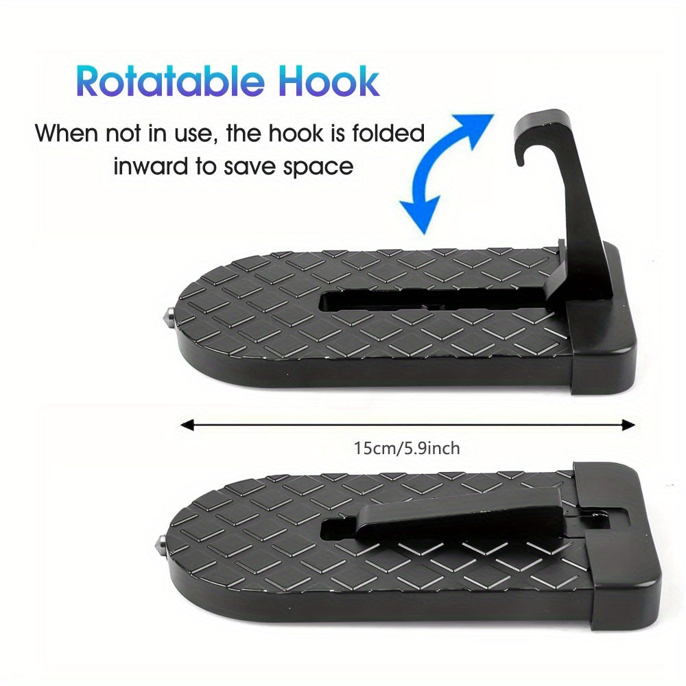 Universal Aluminum Alloy Car Roof Rack Step Foldable Auxiliary Foot Pedal