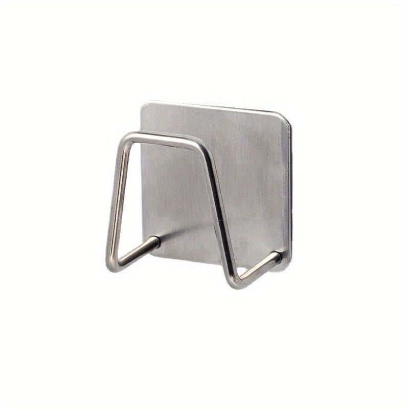 Stainless Steel Wall Mount Kitchen Storage Rack for Sink Sponges and Dishcloths