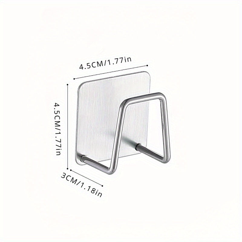 Stainless Steel Wall Mount Kitchen Storage Rack for Sink Sponges and Dishcloths