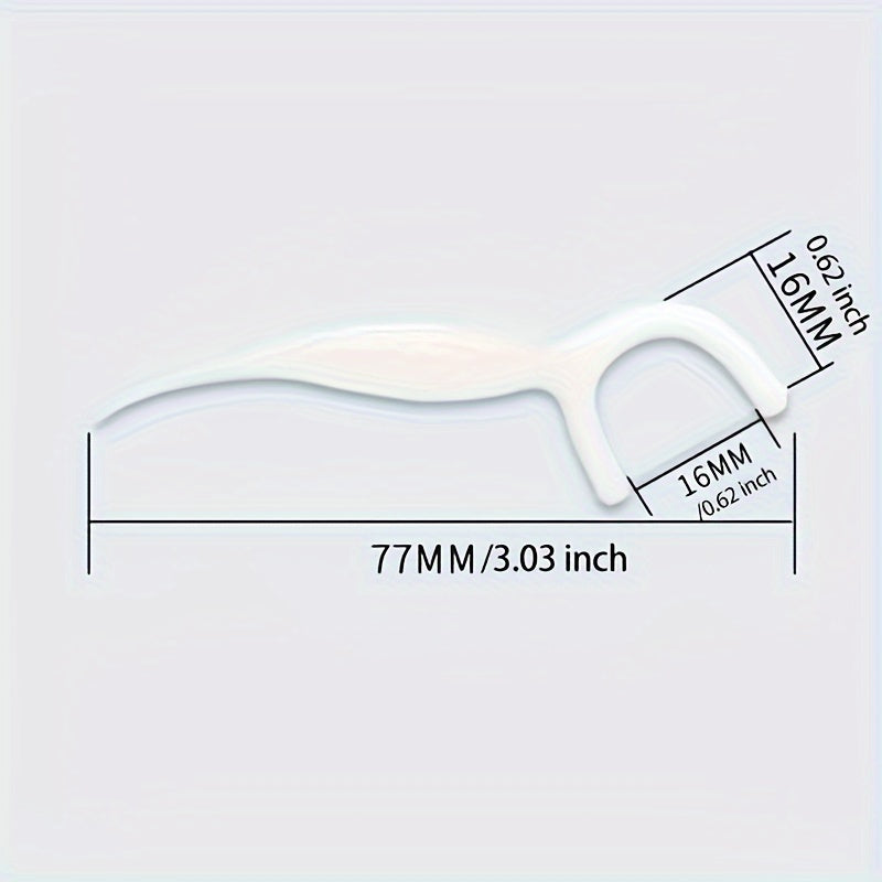Disposable Dental Floss Picks 50pcs Ultrafine Thin Thread Oral Care Teet