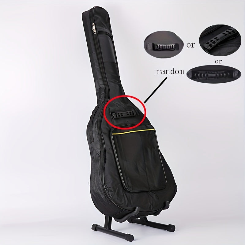 Estuche de guitarra de tela Oxford negra para guitarras acústicas y clásicas con acolchado grueso