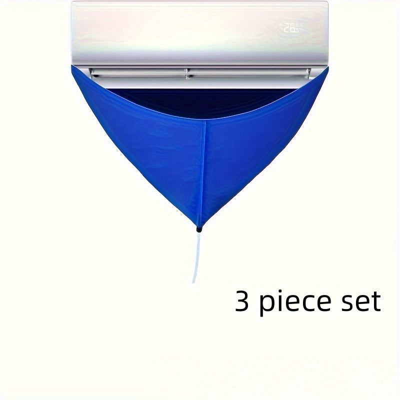 3-Piece Split AC Cleaning Kit with Spill-Free Bags and Water Pipe for All Models