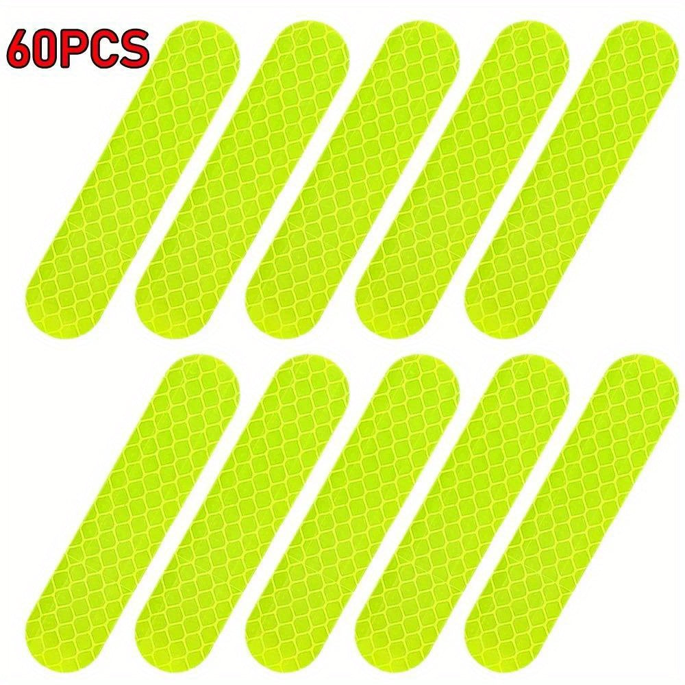 Universal Safety Reflective Stickers for Car, Motorcycle Helmet, 10-60 Pack