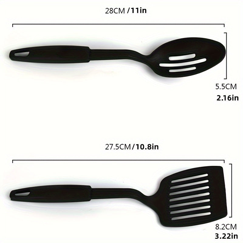 Juego de 6 utensilios de cocina herramientas de cocina espátula cuchara cucharón cucharas ranuradas