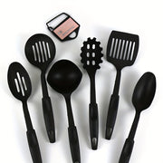 Juego de 6 utensilios de cocina herramientas de cocina espátula cuchara cucharón cucharas ranuradas